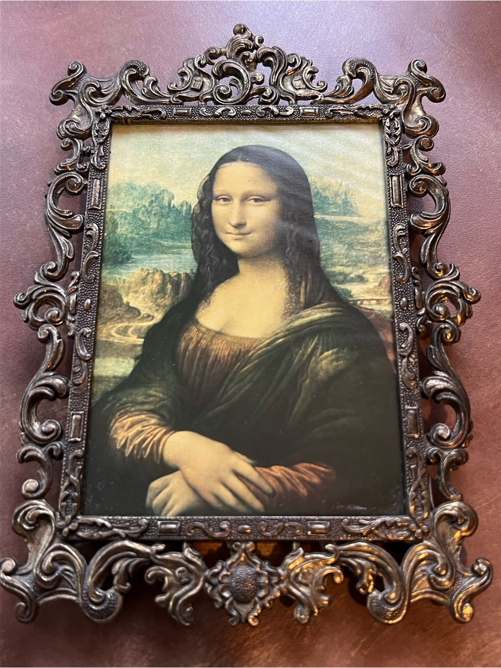 Vintage Italian Depose Gold tone Picture Frame ; Used , Good condition - Picture 2 of 7